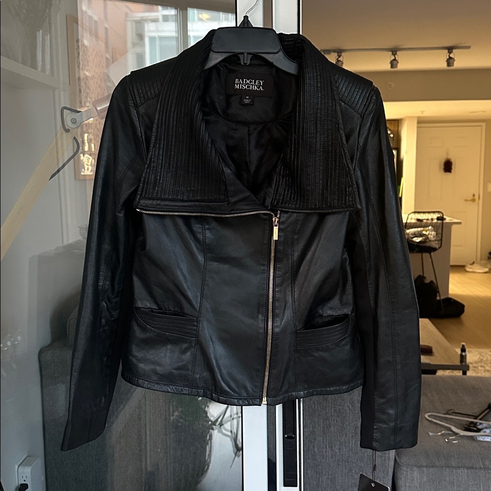 Badgley Mischka Leather Jacket NWT